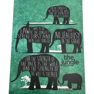 The Jungle‎ Book by Kipling Journal Notebook Elephant Philosophy Quotes